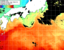 NOAA人工衛星画像:黒潮域, 1日合成画像(2024/04/18UTC)
