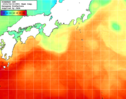 NOAA人工衛星画像:黒潮域, 1週間合成画像(2024/04/12～2024/04/18UTC)