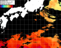 ひまわり人工衛星:黒潮域,18:59JST,1時間合成画像