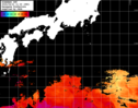ひまわり人工衛星:黒潮域,20:59JST,1時間合成画像