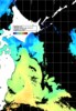 NOAA人工衛星画像:親潮域, 1日合成画像(2024/04/21UTC)