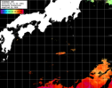 ひまわり人工衛星:黒潮域,16:59JST,1時間合成画像