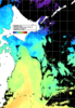 NOAA人工衛星画像:親潮域, 1日合成画像(2024/04/22UTC)