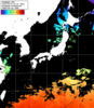ひまわり人工衛星:日本全域,18:59JST,1時間合成画像