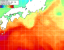 NOAA人工衛星画像:黒潮域, 1週間合成画像(2024/04/18～2024/04/24UTC)