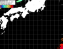 ひまわり人工衛星:黒潮域,22:59JST,1時間合成画像