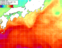 NOAA人工衛星画像:黒潮域, 1週間合成画像(2024/04/20～2024/04/26UTC)