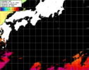 ひまわり人工衛星:黒潮域,13:59JST,1時間合成画像