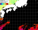 ひまわり人工衛星:黒潮域,17:59JST,1時間合成画像