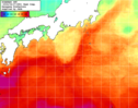 NOAA人工衛星画像:黒潮域, 1週間合成画像(2024/04/21～2024/04/27UTC)