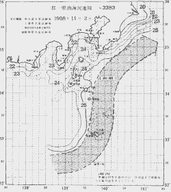 一都三県漁海況速報、関東・東海海況速報(1998/11/02)