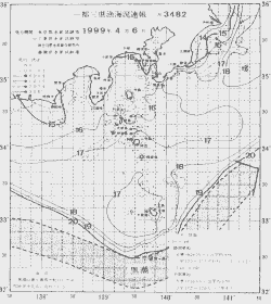 一都三県漁海況速報、関東・東海海況速報(1999/04/06)