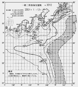 一都三県漁海況速報、関東・東海海況速報(2001/01/12)