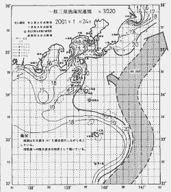 一都三県漁海況速報、関東・東海海況速報(2001/01/24)