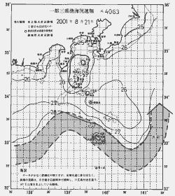 一都三県漁海況速報、関東・東海海況速報(2001/08/21)