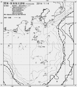 一都三県漁海況速報、関東・東海海況速報(2014/01/04)