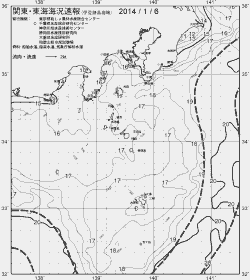 一都三県漁海況速報、関東・東海海況速報(2014/01/06)