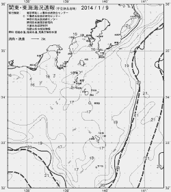 一都三県漁海況速報、関東・東海海況速報(2014/01/09)