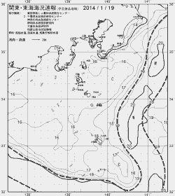 一都三県漁海況速報、関東・東海海況速報(2014/01/19)