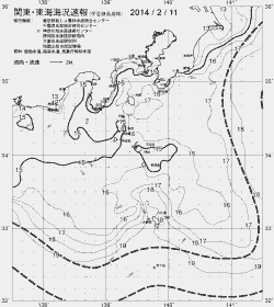 一都三県漁海況速報、関東・東海海況速報(2014/02/11)