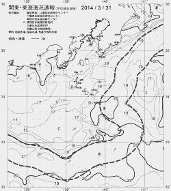 一都三県漁海況速報、関東・東海海況速報(2014/03/31)