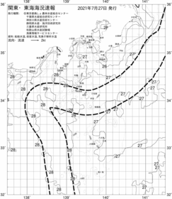 一都三県漁海況速報、関東・東海海況速報(2021/07/27)