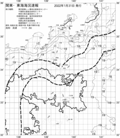 一都三県漁海況速報、関東・東海海況速報(2022/01/31)
