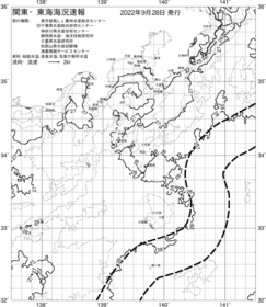 一都三県漁海況速報、関東・東海海況速報(2022/09/28)