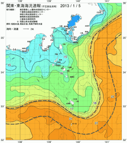 関東・東海海況速報/伊豆諸島海域(2013/01/05)