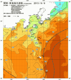 関東・東海海況速報/伊豆諸島海域(2013/09/09)