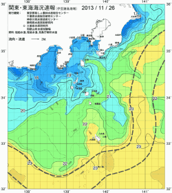 関東・東海海況速報/伊豆諸島海域(2013/11/26)