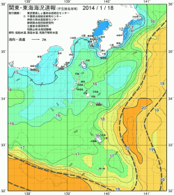 関東・東海海況速報/伊豆諸島海域(2014/01/18)