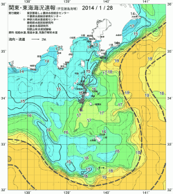 関東・東海海況速報/伊豆諸島海域(2014/01/28)