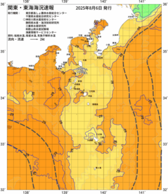 関東・東海海況速報/伊豆諸島海域(2025/08/06)