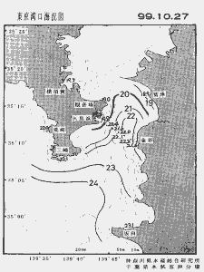 東京湾口海況図(1999/10/27)
