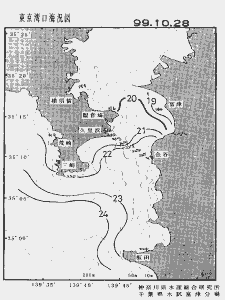東京湾口海況図(1999/10/28)