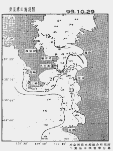 東京湾口海況図(1999/10/29)