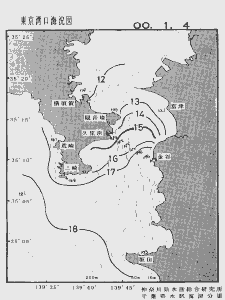 東京湾口海況図(2000/01/04)