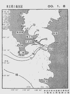 東京湾口海況図(2000/01/08)