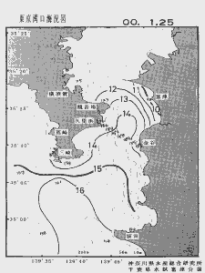 東京湾口海況図(2000/01/25)