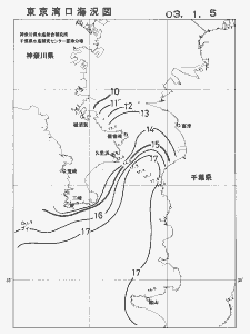 東京湾口海況図(2003/01/05)