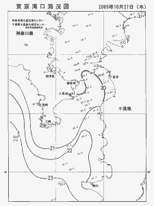 東京湾口海況図(2005/10/27)