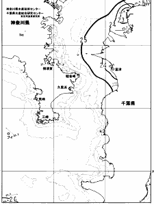 東京湾口海況図(2023/09/25)