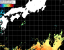 NOAA人工衛星画像:黒潮域, パス=20240501 13:15 UTC