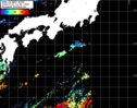 NOAA人工衛星画像:黒潮域, パス=20240701 13:58 UTC