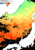 NOAA人工衛星画像:日本海, 1日合成画像(2024/07/01UTC)