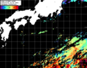 NOAA人工衛星画像:黒潮域, パス=20240701 23:34 UTC