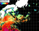 NOAA人工衛星画像:黒潮域, パス=20240703 12:07 UTC