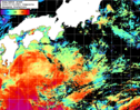 NOAA人工衛星画像:黒潮域, 1日合成画像(2024/07/03UTC)
