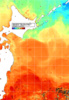NOAA人工衛星画像:親潮域, 1週間合成画像(2024/06/27～2024/07/03UTC)